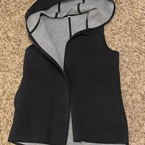 lululemon athletica Black and Gray reversible Hooded Vest